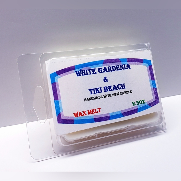 WHITE GARDENIA & TIKI BEACH -Bath & Body Works Candle Wax Melts- $8 per pack - Picture 5 of 9